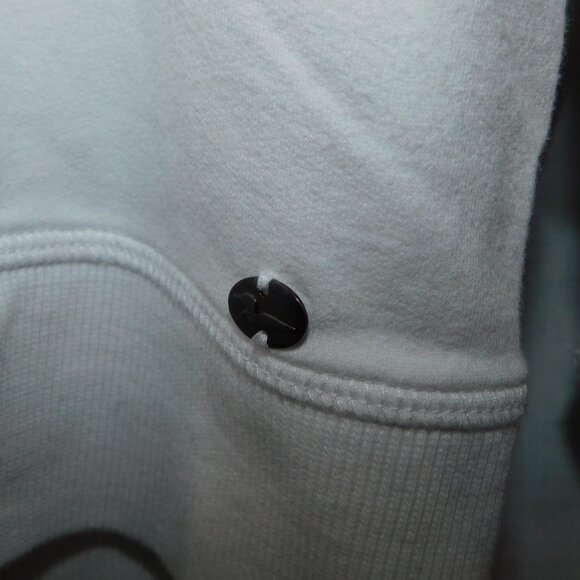 Northern Reflections Womens XL White Hoodie Blue Loon Logo Graphic - Picture 6 of 10